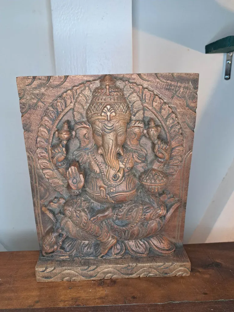 Panneau en Bois Ganesh