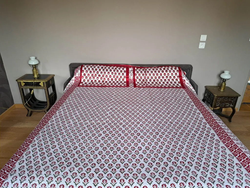 Housse de Couette mélange Coton-Soie